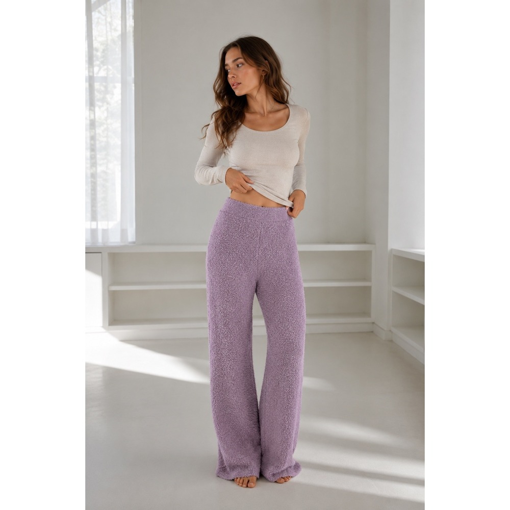 Babaton Retreat Lounge Pants Women XS Hazy Lilac Wide Leg High Waist Aritzia
